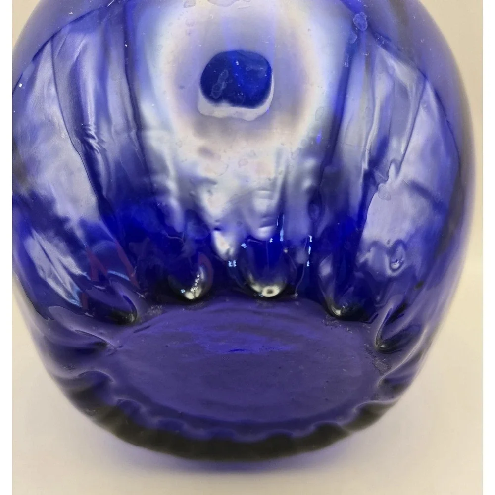 Vintage Indiana Glass Vase Cobalt Blue 